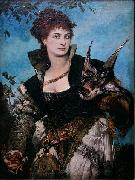 Hans Makart The Falconer oil painting reproduction